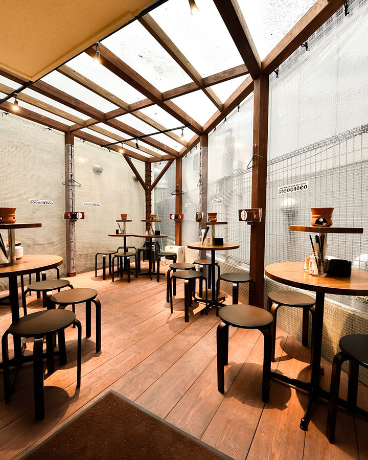 博多ホームラン食堂では開放感抜群のテラス席をご用意してます！